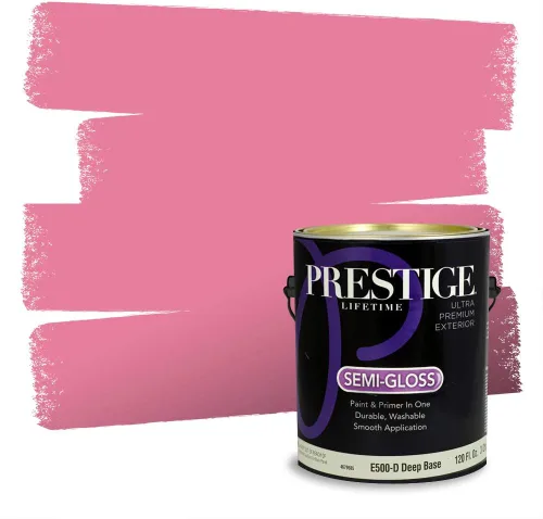 Vista 245 de Prestige Paints Pintura exterior e imprimación en uno, 1 galón, plano, coincidencia comparable de Valspar* Amber Rose*