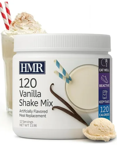 Vista 10 de HMR 120 batidos "clásicos" en polvo de reemplazo de comida Mezcla de batido de chocolate para apoyar la pérdida de peso saludable 0.44 oz