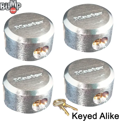 Vista 2 de Keyed Alike 6271NKA-4 candado maestro con grillete oculto, candados resistentes a los golpes