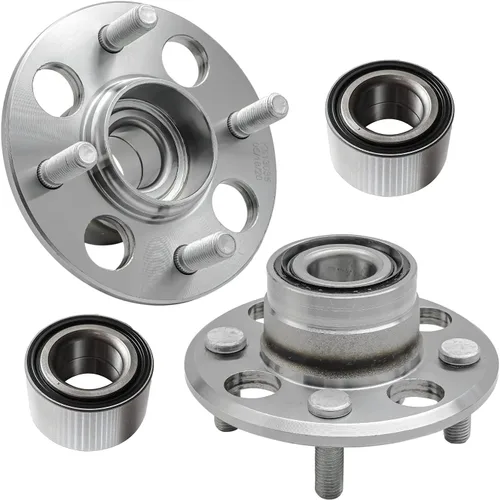 Vista 611 de Detroit Axle - Kit de cubos de rodamiento de rueda delantera de 6 piezas para Dodge Dart 2013-2016, Chrysler 200 2015-2017, 2 cojinetes de rueda