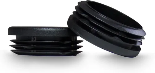 Vista 19 de Prescott Plastics Tapones redondos de plástico de 1 pulgada (1.000 in), insertos, tapas de extremo negras para tubos de metal, tapones de hardware