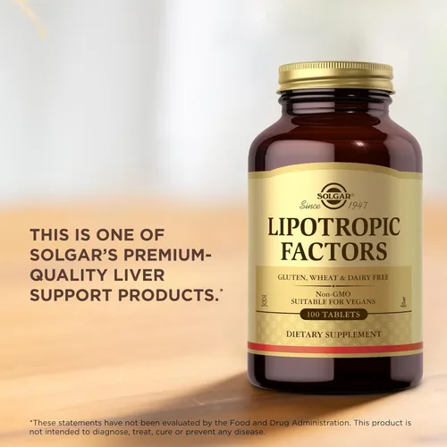 Vista 5 de Lipotropic Factors Solgar 100 Tabs