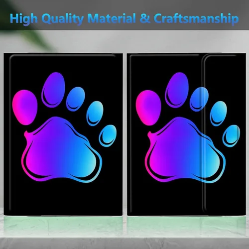 Vista 5 de Funda de teclado para Samsung Galaxy Tab S6 Lite 2022/2020, Galaxy Tab S6 Lite SM-P610/P613/P615/P619 con teclado Bluetooth inalámbrico desmontable