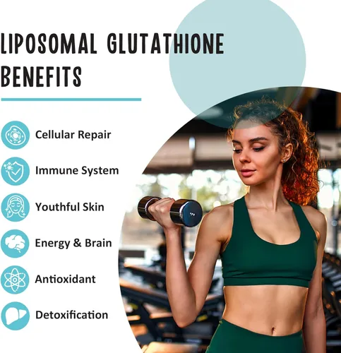 Vista 7 de Zeylamum Cápsulas blandas de glutatión liposomal de 2400 MG, absorción máxima, forma activa reducida de L-glutatión (GSH), con ácido hialurónico