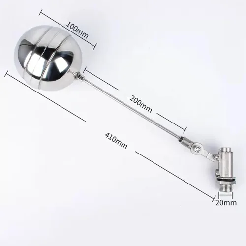 Vista 2 de 1/2inch 3/4inch 1inch 316 Stainless Steel Adjustable Float Ball Valve, Fully Automatic Water Level Switch Controller -1pcs(1/2inch)