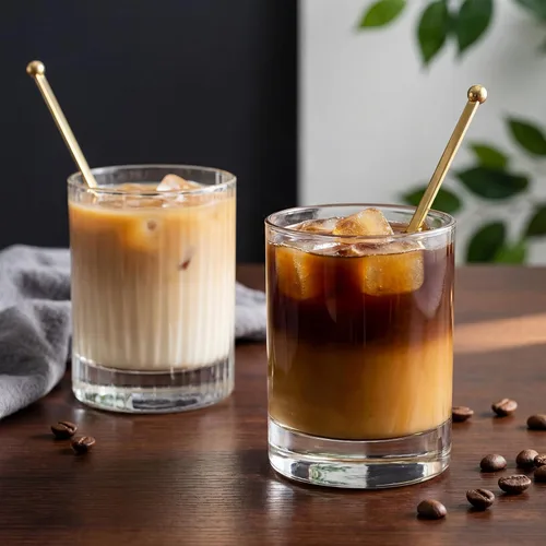 Vista 3 de Mudder 100 unidades desechables de plástico redondo superior cristal Swizzle Sticks (dorado)