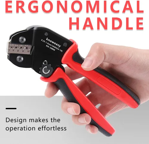 Vista 5 de Knoweasy Herramienta de crimpado Jst con 590 conectores JST-XH Kit - Crimpadora de ahorro de trabajo de 24-16 AWG para AMP-TE 2.8/4.0/4.8/6.3