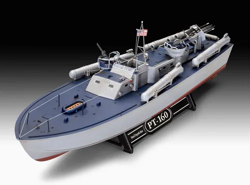 Vista 3 de Revell Juego de modelos 65175 Patrol Torpedo Boat PT-160 172 Escala 172 sin construirsin pintar Kit de modelo de plástico con pegamento profesional