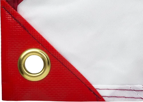 Vista 3 de Bandera de buceo con poste de refuerzo extraíble, 20 x 24 pulgadas para buceo, pesca submarina y apnea Uso con flotador, boya, barco, poste