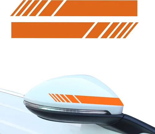 Vista 14 de 2 calcomanías para espejo retrovisor de automóvil, calcomanías para espejos retrovisores laterales, accesorios exteriores de automóvil, calcomanías
