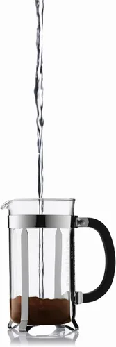 Vista 4 de Bodum Chambord - Cafetera de prensa francesa, 51 onzas, 1.5 litros, cafetera de prensa francesa cromada y Chambord, 17 onzas, 0.5 litros, cromo