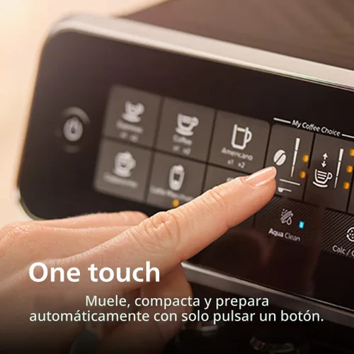 Vista 3 de Philips Máquina de Espresso Totalmente Automática Serie 3200, Espumador de Leche LatteGo, 5 Variedades de Café, Pantalla Táctil Intuitiva, Molinillo