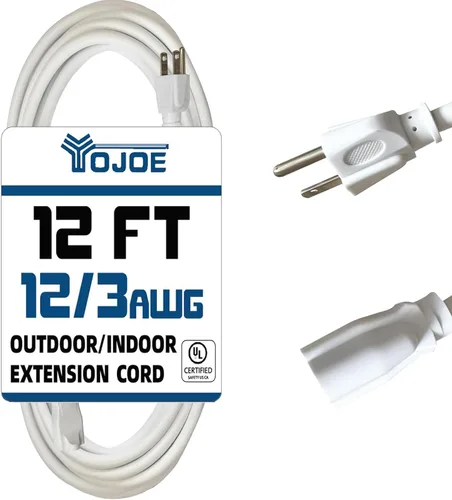 Vista 26 de YOJOE Cable de extensión para interiores y exteriores con extremo iluminado, cable de alimentación de 3 clavijas 15A resistente a la intemperie