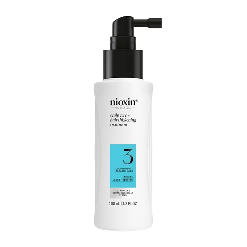 Nioxin System 3 Scalp Care + Hair Thickening Leave-In Treatment | For Colored, Dry, & Damaged Hair with Light Thinning | Strengthen & Nourish with