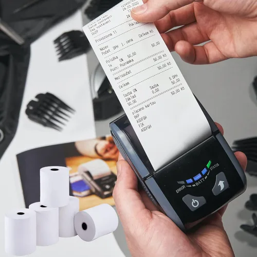 Vista 4 de SJPACK Papel térmico de 2 1/4 pulgadas x 50 pies, papel de recibo de 200 rollos de caja registradora (200 rollos/4 cajas)