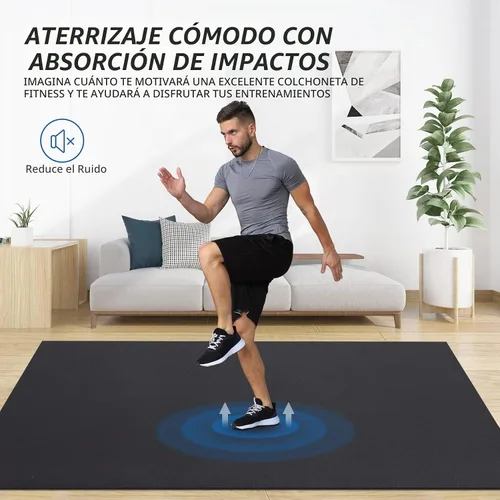 Vista 4 de MRO Extra Large Exercise Mat 15'x6'/12'x6'/9'x6'(7mm)