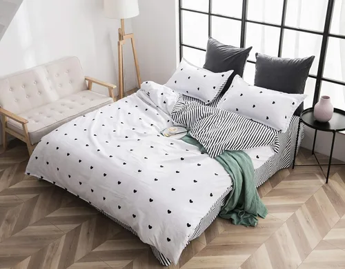 Vista 16 de Erosebridal. - Juego de cama de 3 piezas. Edredón bohemio con diseño de mandala. Edredón moderno y elegante. Decoración, reversible. Juego