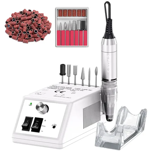 Vista 10 de Efile - Taladro de uñas profesional de 20000 rpm, kit de lima de uñas eléctrica para uñas de dedos, uñas de gel acrílico, taladro de manicura