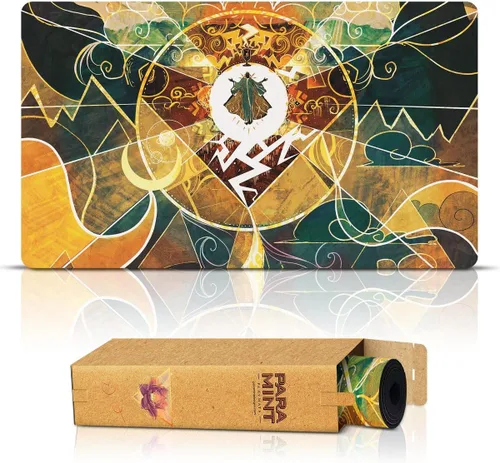 Lightning Bolt (cosido) – Tapete MTG de Anato Finnstark – Compatible con Magic The Gathering Playmat – Play MTG, YuGiOh, TCG – Diseños artísticos