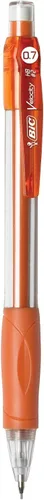 Vista 4 de BIC Lápices mecánicos Velocity, con barril colorido, punta media (0.7mm), paquete de 2 unidades de lápices mecánicos con borradores