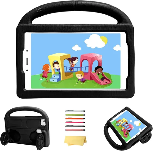 Vista 40 de Funda infantil para tableta Samsung Galaxy Tab A de 8.0 pulgadas (SM-T290/T295/T297/T380/T385/T387) (2019/2018/2017) con soporte y mango