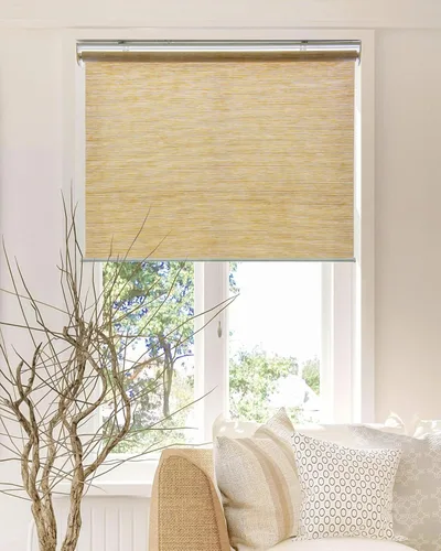 Vista 8 de CHICOLOGY Persianas enrollables, sin cordón, para el hogar, tratamientos de ventana, persianas de puerta, cortinas con filtro de luz, tejido blanco