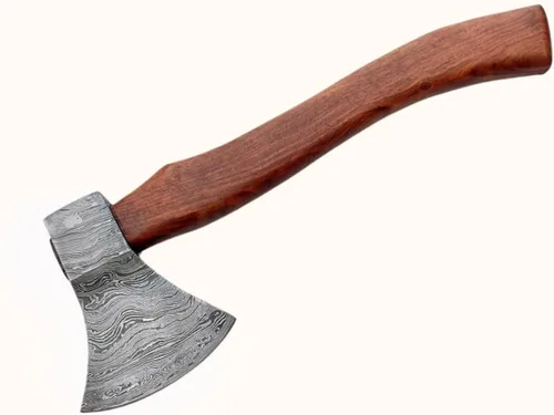 AX-06 Hecho a mano hecho a mano de acero inoxidable Hacha magnífica y mango de madera de olivo