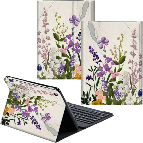 Vista 58 de Funda para Samsung Galaxy Tab S6 Lite 2022/2020 Teclado inalámbrico desmontable y cubierta de cuero PU Funda protectora para Samsung Galaxy Tab S6
