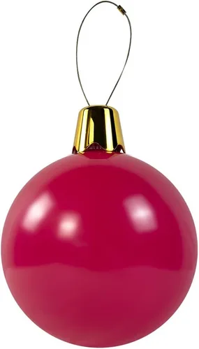 Vista 26 de Adornos inflables de Navidad – Bolas de Navidad de gran tamaño de 8", 17", 27" para patio exterior, césped, árbol - Decoración navideña para Rosa