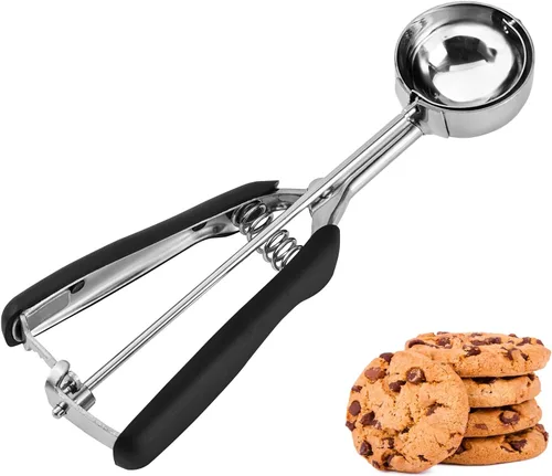 Vista 10 de Cuchara de galletas de 4 cucharadas, cucharadas de galletas de 2 onzas para hornear, cuchara para magdalenas para hornear, agarre cómodo