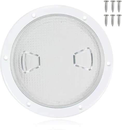 Vista 9 de Escotilla de barco de 4 pulgadas/6 pulgadas/7.2 pulgadas, placas de cubierta redonda antideslizante de inspección con cubierta desmontable