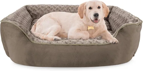 Vista 9 de JOEJOY - Cama rectangular para perros grandes, medianos y pequeños - Cama de sofá ortopédica lavable, suave y transpirable para cachorros