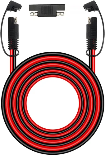 Cable de extensión SAE Cable de desconexión rápida de 25 pies Awg 10SAE, cable de extensión de cargador de batería, adaptador de polaridad SAE