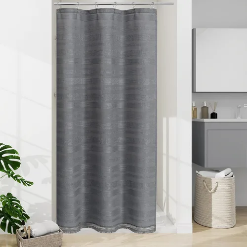 Vista 21 de Cortina de Ducha Pequeña para Cabina Estilo Boho Granja con Borla, Conjunto de Cortina de Ducha de Baño de Lino Bohemio Francés Rústico Elegante