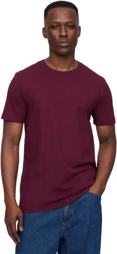 Vista 65 de Camiseta de cuello redondo Gap para hombre, mangas cortas, estilo casual Negro