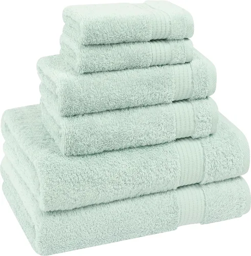 Vista 201 de Cotton Paradise 100% Cotton Turkish Washcloth Set for Bathroom, 4 Piece Soft Absorbent Small Hand Face Towels Wash Rags, Lilac