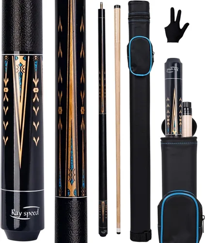 Vista 8 de Taco de Billar con Mango de Baja DefleccióN Taco de Billar con Estuche Duro 19-20 oz Palo de Billar Profesional