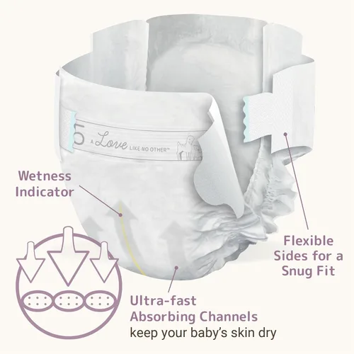 Vista 3 de Bambo Nature Pañales ecológicos para bebé, talla 5 (27-40 libras), 25