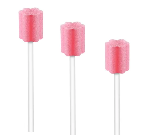 Vista 5 de Paquete de 50 hisopos orales desechables, hisopos de esponja dental estériles sin sabor para limpieza bucal y encías