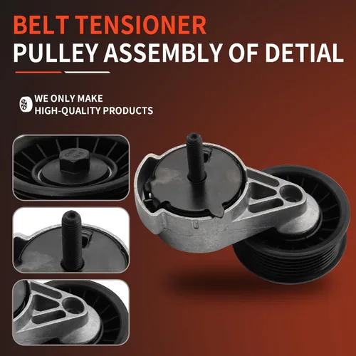 Vista 3 de DRIVESTAR Conjunto tensor de correa con polea compatible con Dodge Ram 1500 Ram 2500 Ram 3500 D350 Dakota Durango 1993-1998 Jeep Grand Cherokee