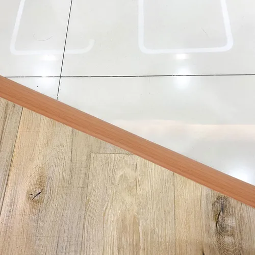 Vista 4 de OSALADI Suelo de baldosas para azulejos de baldosas para suelos de madera, tira de umbral de baldosas a alfombras, tira de transición de piso, tira
