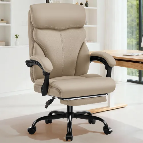 Vista 12 de AreShark Silla de oficina – Silla ejecutiva de escritorio cómoda transpirable con respaldo alto y soporte lumbar, silla ergonómica de cuero