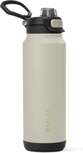 Vista 36 de ZULU Powerfill Pro Botella de agua de acero inoxidable de 24 onzas con tapa de llenado rápido, metal aislado al vacío de triple pared, tapa