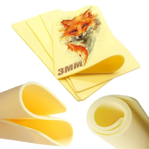 SOTICA Piel de tatuaje de 0.118 in – 4 piezas de tatuaje de piel falsa de 8 x 12 pulgadas, piel falsa de 0.118 in de grosor, piel falsa de silicona