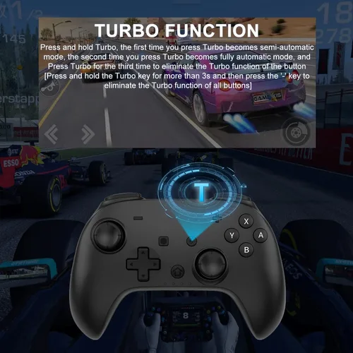 Vista 4 de Joso Controlador de juego móvil para iPhone iPad, juego directo, Bluetooth Gaming Gamepad Joystick funciona con la mayoría de iOS, iPad, juegos MFi