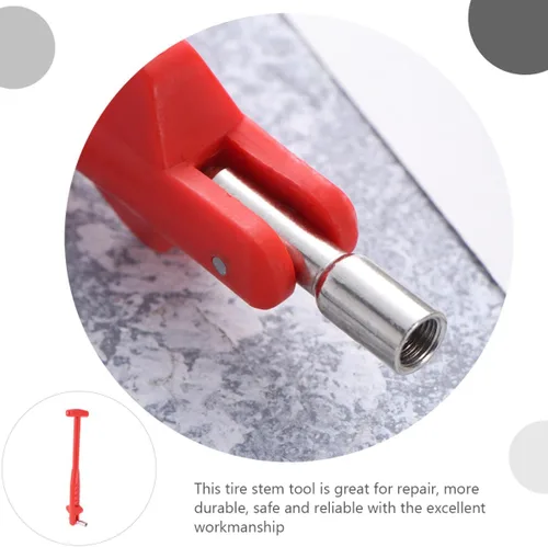 Vista 9 de Tire Valve Stem Puller Tool 2pcs Set Plastic Car Tire Repair Tool Valve Core Removal Installer