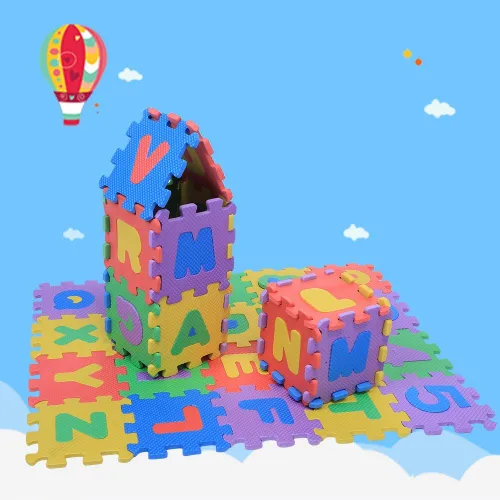 Vista 6 de Tapete de espuma para el suelo, rompecabezas para niños, tapete de juego de ejercicios para niños, acolchado de espuma, tapete acolchado, tapete