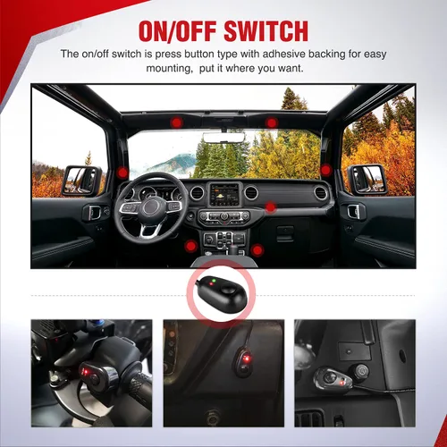 Vista 7 de Nilight 10018W 14AWG Kit de arnés de cableado con conector DT Barra de 12V, interruptor de encendido y apagado, relé de potencia, fusible de hoja