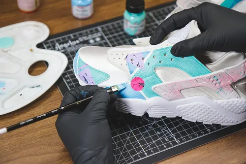 Vista 8 de Angelus Brand Pintura de piel acrílica impermeable 1 onza- plana negro y plana blanco Duo