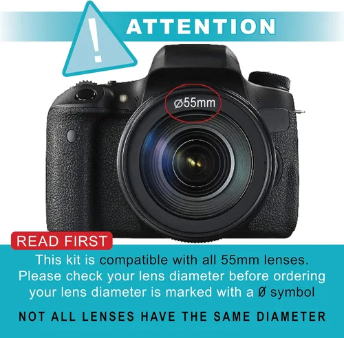 Vista 2 de A-Cell Paquete de accesorios de 2.165 in para Nikon D3400 D3500 D5500 D5600 D7500 y más con tarjeta de memoria SanDisk de 32 GB, marco gran angular